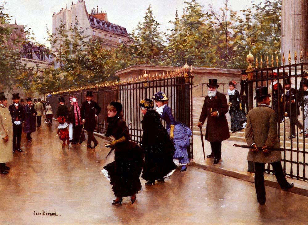 Leaving the Madeleine